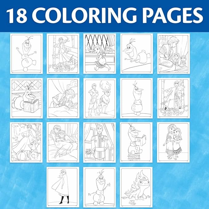 Crayola Frozen Color Wonder Coloring Set, 18 Mess Free Frozen Coloring Pages for Toddlers, Frozen Toys for Kids, Toddler Gifts