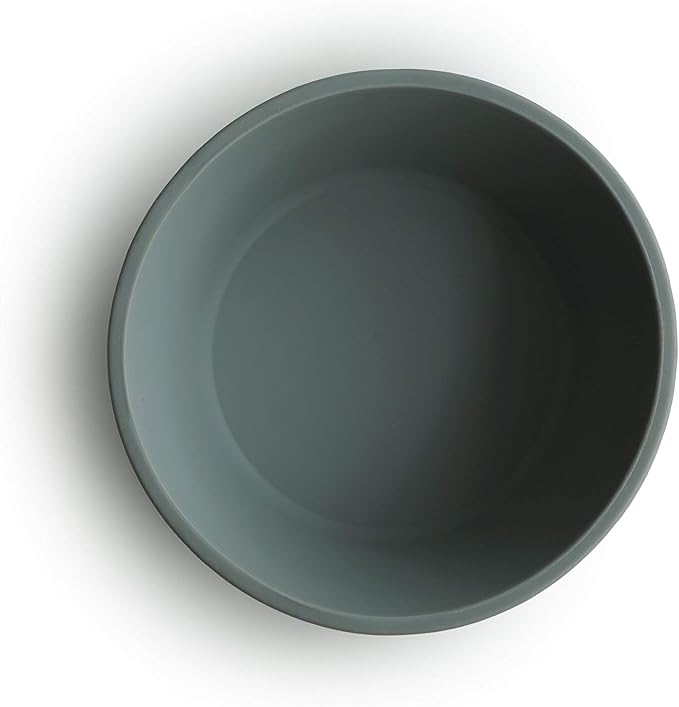 mushie Silicone Suction Bowl | BPA-Free Non-Slip Design (Dried Thyme)