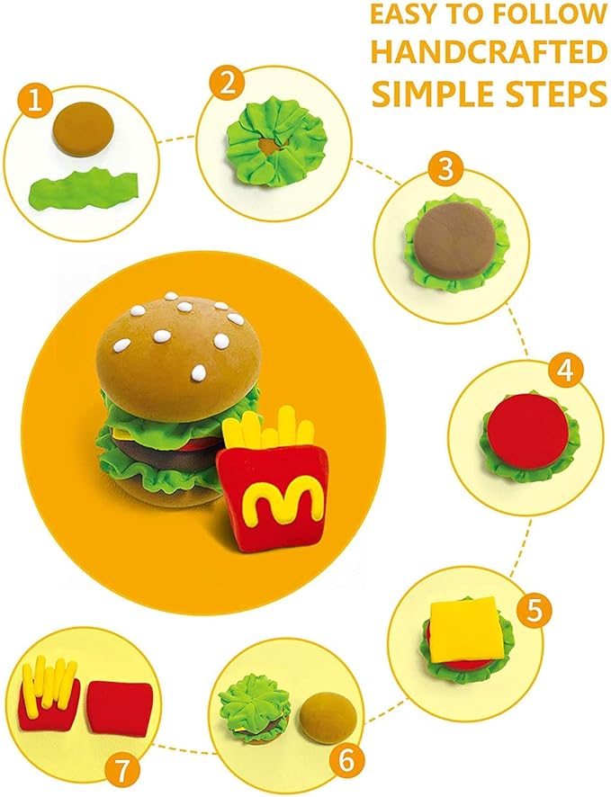 Sago Brothers 36 Colors Air Dry Clay, Soft Modeling Clay for Kids with Tools & Tutorial, Molding Clay Christmas Gifts for Kids Age 3-12, Kids Toys Crafts for Girls and Boys