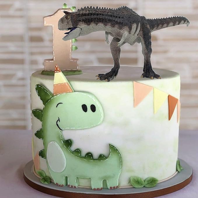 Gemini & Genius Dinosaur Toys Carnotaurus with Moveable Jaw, Realistic Sculpting Camp Cretaceous Dinosarur Action Figure, Birthday Cake Topper, Family Party Gifts for Kids Age 4 Years & Up