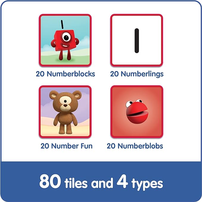 hand2mind Numberblocks Memory Match Game, Matching Card Game, Numbers for Toddlers, Kindergarten Math Toys, Counting Toys, Preschool Learning Activities, Kids Birthday Gift, Easter Basket Stuffers
