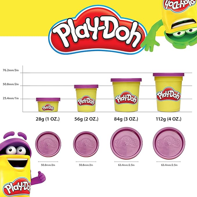 Play-Doh Modeling Compound 24-Pack Case of Colors, Non-Toxic, 3 Oz Cans of Assort. Colors, Back to School Classroom Supplies, Preschool Toys, Ages 2+ (Amazon Exclusive)