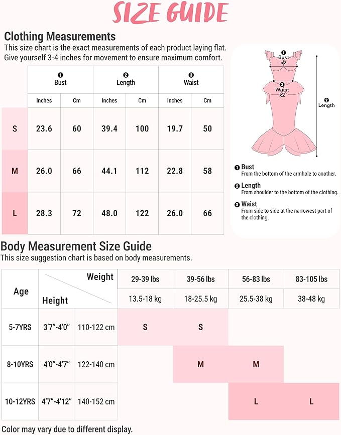 Spooktacular Creations Halloween Little Mermaid Costume for Girls, Sequin Mermaid Dress Set, Light Purple Princess Dress for Toddler Dress-Up, Cosplay Party (Medium, 8-10 yrs)