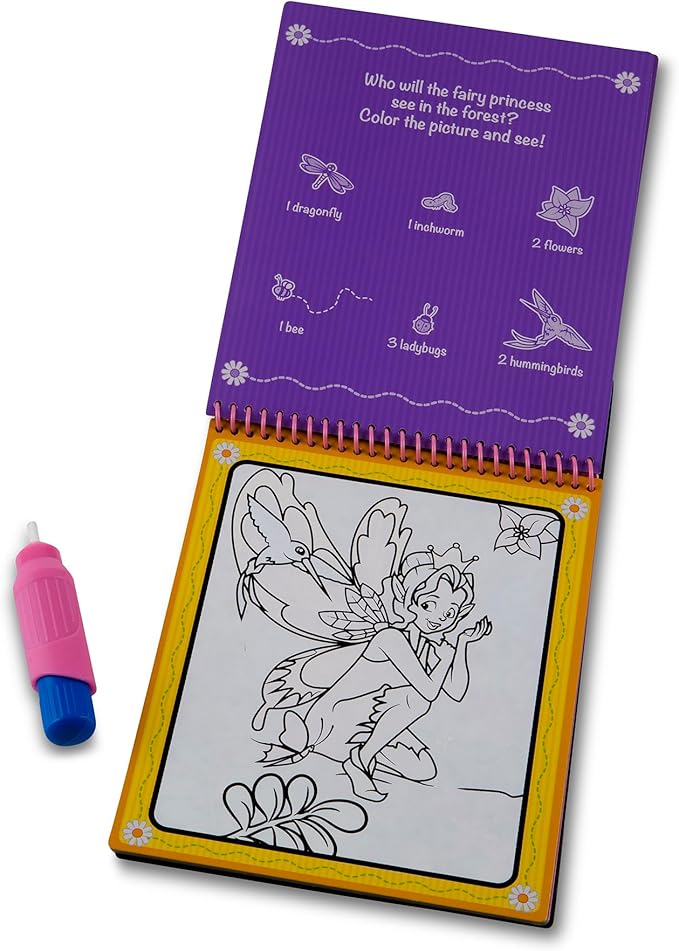 Melissa & Doug On the Go Water Wow! Reusable Water-Reveal Activity Pad - Fairy Tale - FSC Certified
