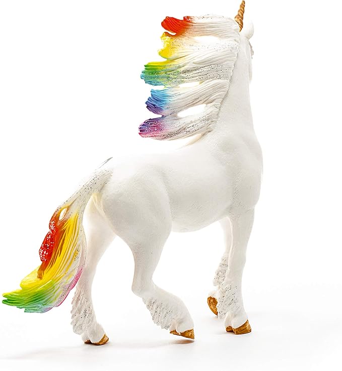 Schleich bayala, Unicorn Toys for Girls and Boys Rainbow Unicorn Stallion Toy Figurine with Gemstones, Ages 5+