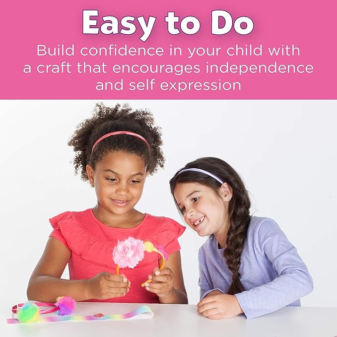 Creativity for Kids Fashion Headband Making Kit - Makes 10 DIY Headbands, Arts and Craft Kits for Ages 5-7+, Kids Activities, Birthday Gifts for Girls