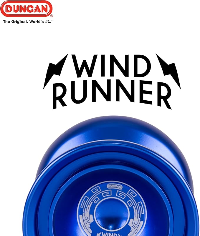 Duncan Toys Windrunner Yo-Yo [Red with Gold Splash] - Unresponsive Pro Level Aluminum Yo-Yo with Double Rim, Concave Bearing, SG Sticker Response