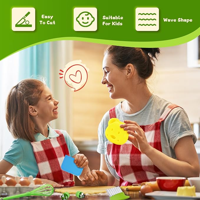 Montessori Kitchen Tools,17Pcs Toddler Knife Set Kids Knife Set for Real Cooking-Kids Kitchen Tools Set Include Toddler Knives Cutting Boards Sandwich Cutters Peeler for Toddler Birthday Gift
