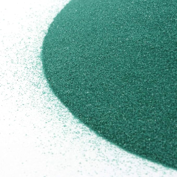 Shiny Stone Colorful Sand,Rainbow Sand,Art Sand,Colored Sand,Craft Sand,Decorative Wedding Vibrant Sand, 40 Colors 250g/0.55lb/8.81oz for Kids Creativity Wedding Succulent Terrarium Vase (Blue Green)