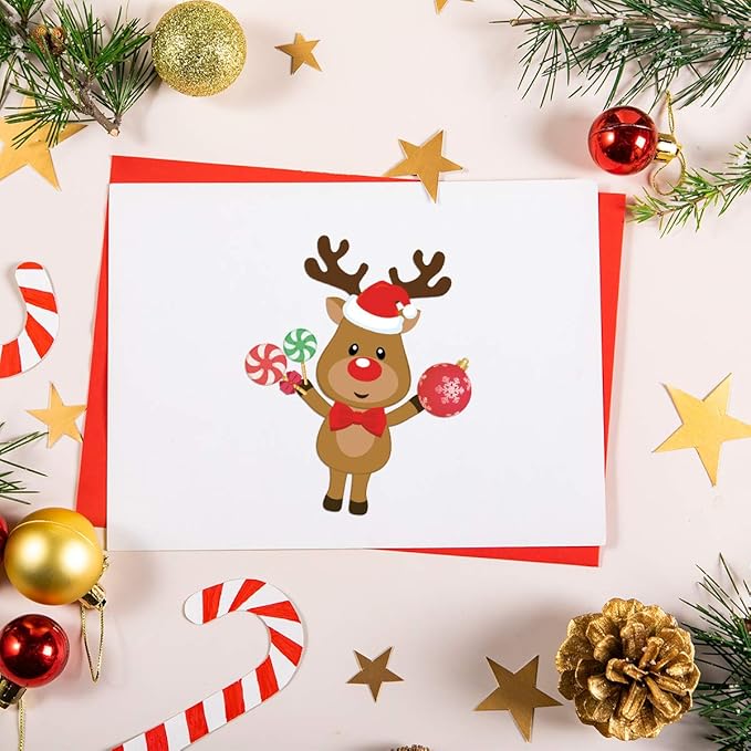 48 Pcs Make Your Own Christmas Sticker Sheets for Kids Home Classroom Party Favor Art Craft School Rewards