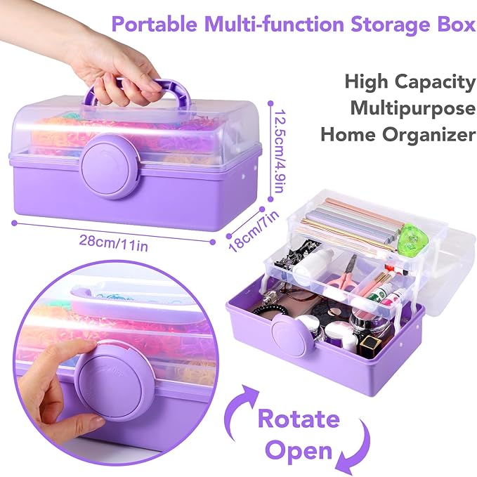 Needbrock 18500+ Bracelet Making Kit Rubber Band, 26 Colors Rubber Band Bracelet Kit Includes 800 Pcs Glow-in-The-Dark Rubber Bands, Bracelet Making Kit Valenines Gifts for Kids Age 8 Above(Purple)