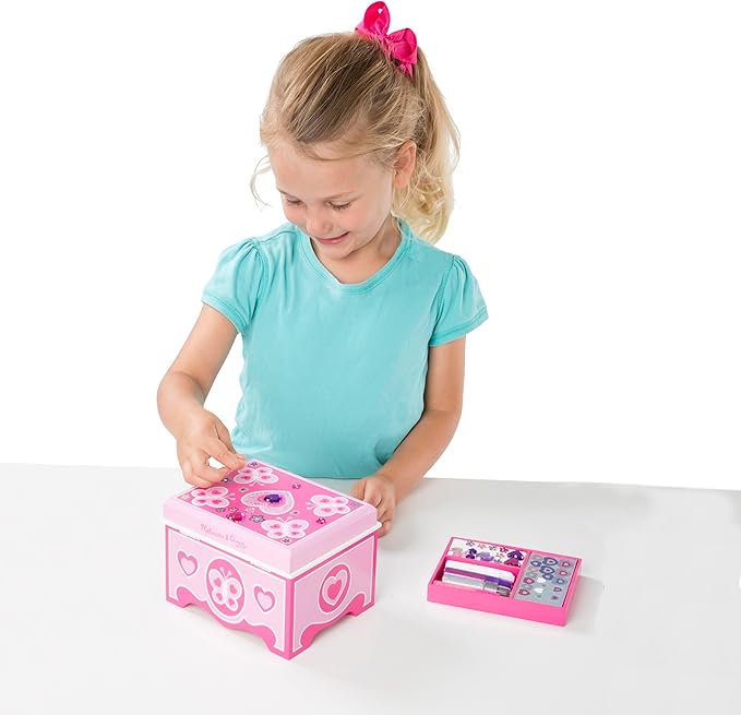 Melissa & Doug Created by Me! Jewelry Box Wooden Craft Kit