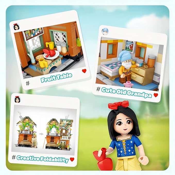 Tree-Like House Toys Building Sets Creative Forest Tree-House Mini Building Sets for Girls Boys Age 8+, 709 PCS with 2 Mini-Figures