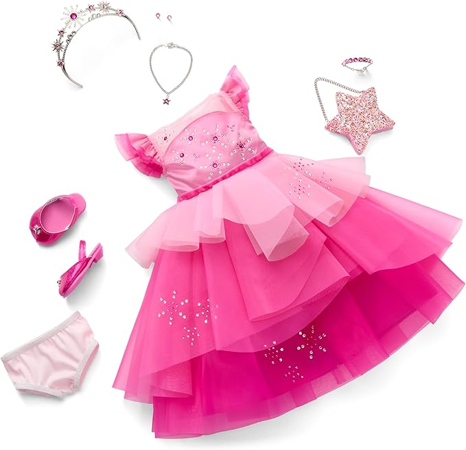 American Girl 2024 Pink Stardust Holiday Collector Doll with Swarovski Crystals – Brunette