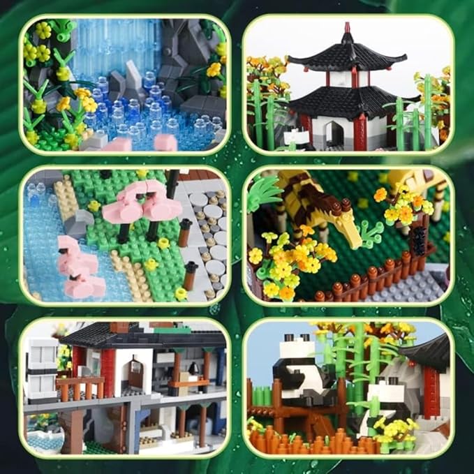 Zoo Building Model Set, 5000 Pcs Zoo Micro Building Toys, Creative Zoological Park Building Model Set, Micro Particle Modular Building House Set, Gift for Adult and Kids (822)