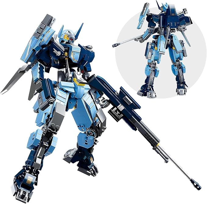 Mech Robot Building Blocks Set for Adults, 752 Pieces Cool Warrior Model Kit, City Justice Hero Toy Playset, Best Gifts for Teens Boys Ages 6 7 8 9 10+ Year