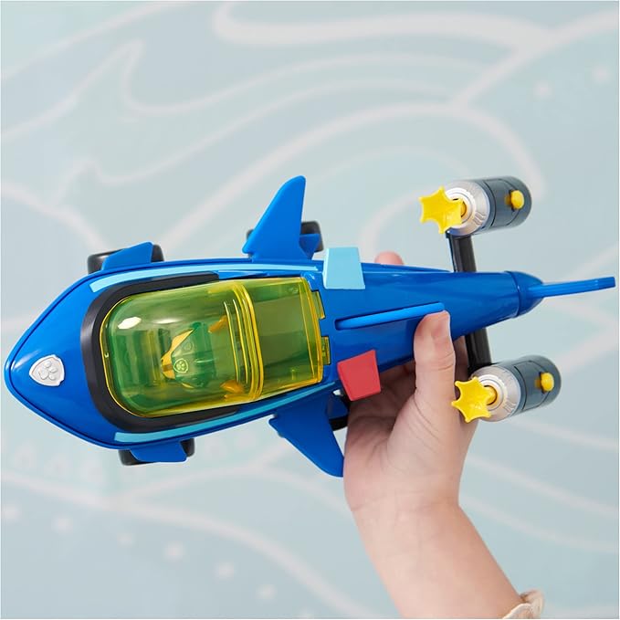 Paw Patrol Aqua Pups, Chase Transforming Shark Vehicle with Collectible Action Figure, Kids Toys for Ages 3 and up