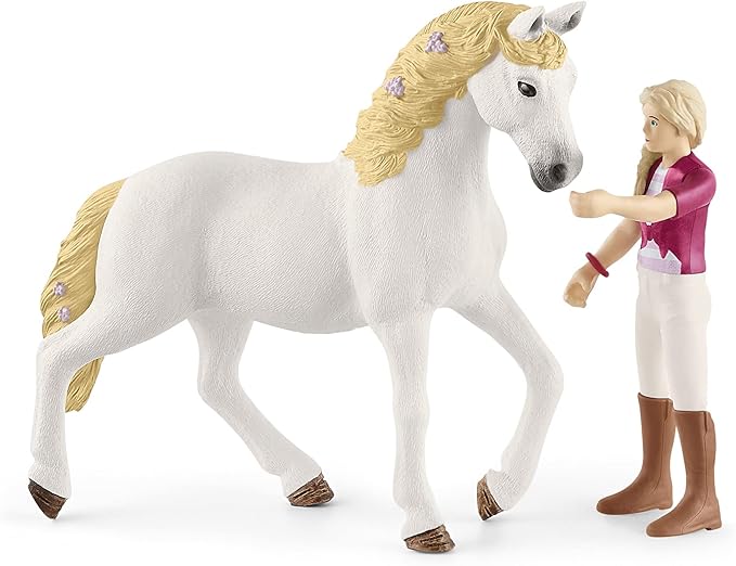 Schleich Horse Club — Sofia and Blossom 10 Piece Horse Club Play Set with Rider and Andalusian Mare, Horse Toys for Girls and Boys Ages 5-12