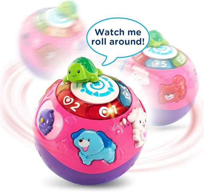 VTech Wiggle and Crawl Ball, Purple