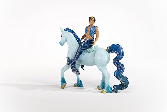 Schleich bayala 2-Piece Toy Playset for Girls and Boys Ages 5+, Mermaid Aryon with Blue Unicorn Toy