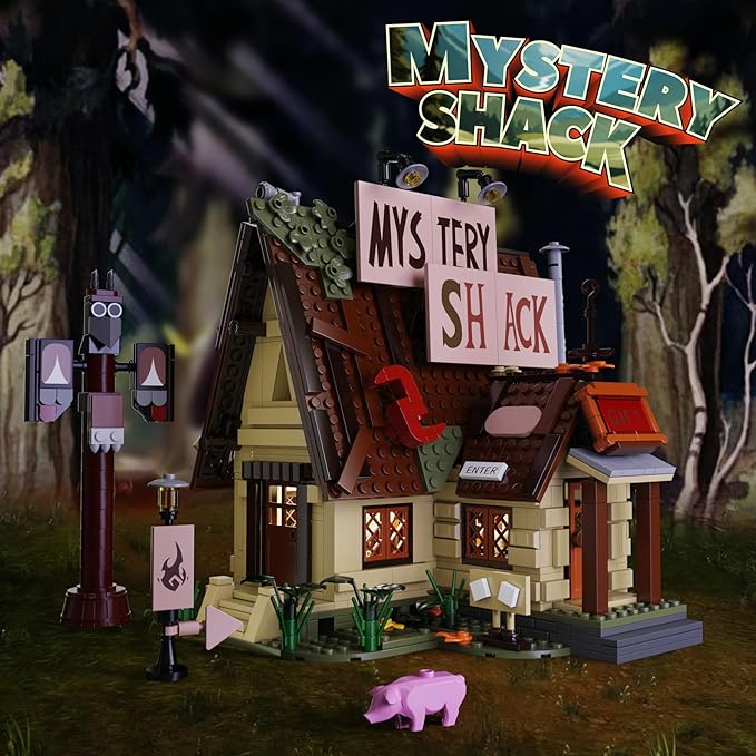 Gravity House Building Sets, Mystery Shack Building Toys Compatible with Lego, Collectible & Buildable Fun Model Toys, Collection Gift for 6+ Boys Girls Adults and TV Fans (965 PCS)