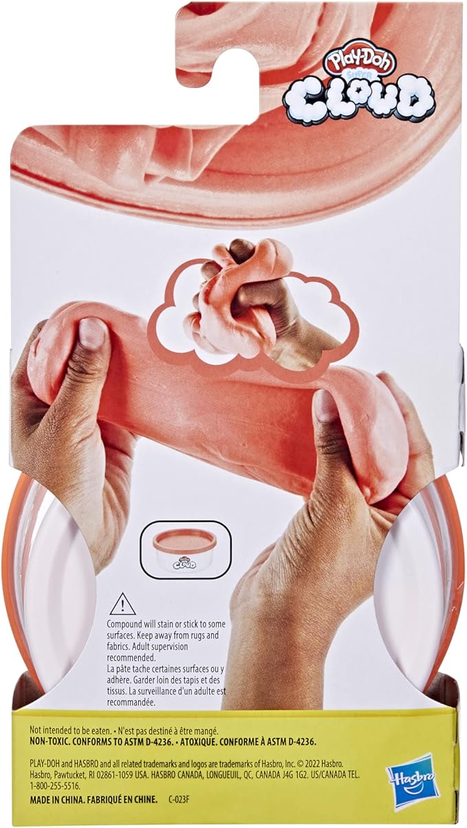 Play-Doh Super Cloud Bright Orange Fruit Punch Scented Single Can of Puffy, Ooey Gooey Compound for Kids 3 Years and Up, 4 Ounces, Non-Toxic