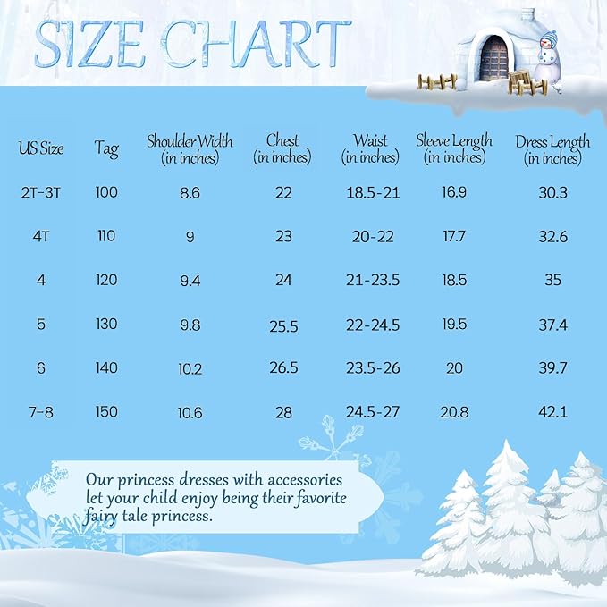 Princess Dresses for Girls - Graceful Sequin Princess Costume with Accessories - Dress Up Clothes for Halloween