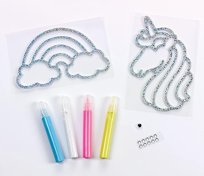 Creativity for Kids Window Art Craft Kit: Magical - Create Your Own Window Art- Unicorn Suncatcher Kit for Kids
