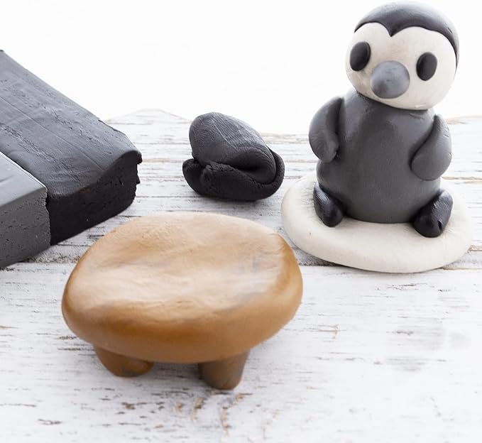 BAZIC Modeling Clay Natural Earth Color 1 LB, Modeling Dough Non Toxic Gift for Artist Kids, Bulk for Classroom, 4-Pack