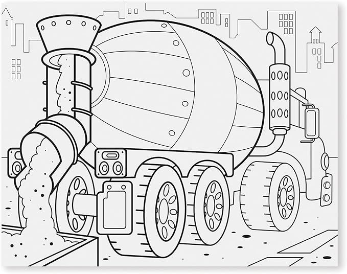 Melissa & Doug Jumbo Coloring Pad: Vehicles - 50 Pages of White Bond Paper (11 x 14 inches)