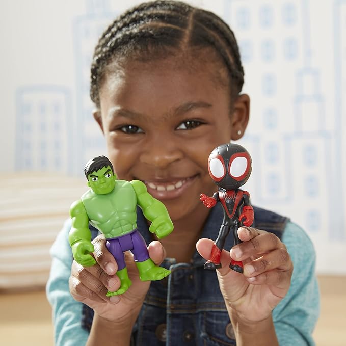 Spidey and his Amazing Friends Marvel Hero Reveal Multipack with Mask-Flip Feature, 4-Inch Action Figure Toys, Kids 3+ (Amazon Exclusive)