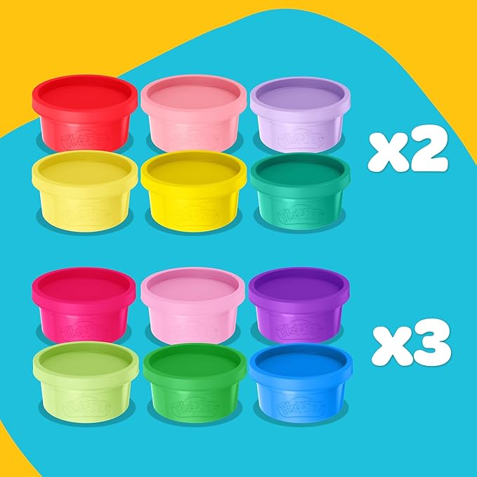 Play-Doh Super Stretch 30-Pack, Kit, Gifts for Kids, Popular Kids Toys, Party Favors for Kids 8-12, Compound Packs, Bulk Pack, Kids Gifts 8-12, Sensory Dough