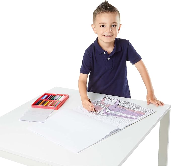 Melissa & Doug Jumbo Coloring Pad: Vehicles - 50 Pages of White Bond Paper (11 x 14 inches)