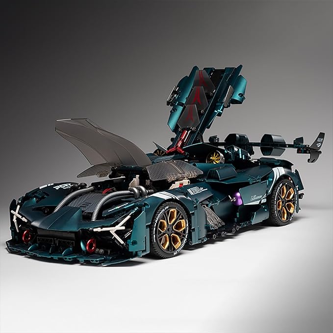 Millanio Super technic Car Model Building Kit,1:8 Scale Model and Race Engineering Toy,Adult Collectible Model Cars Kits to Build,Compatible with Lego Technic Car Sets for Adults(3446pcs)