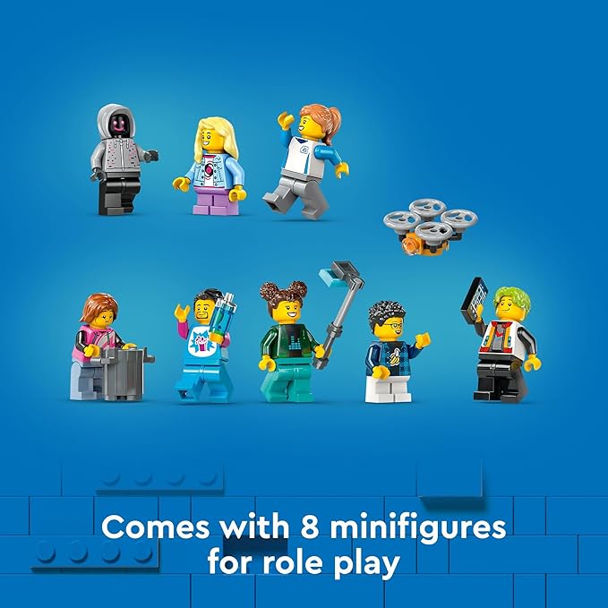 LEGO City Robot World Roller Coaster Building Set - Kids Engineering Toy with Posable Mech Suit for Boys & Girls, Ages 8+ - Gift Ideas for Birthdays - 60421