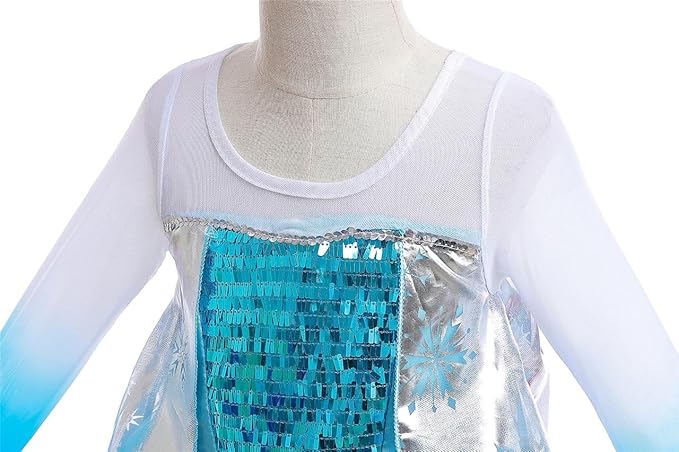 Dressy Daisy Toddler Little Girls' Ice Princess Dress Costume Birthday Halloween Christmas Fancy Party Dresses