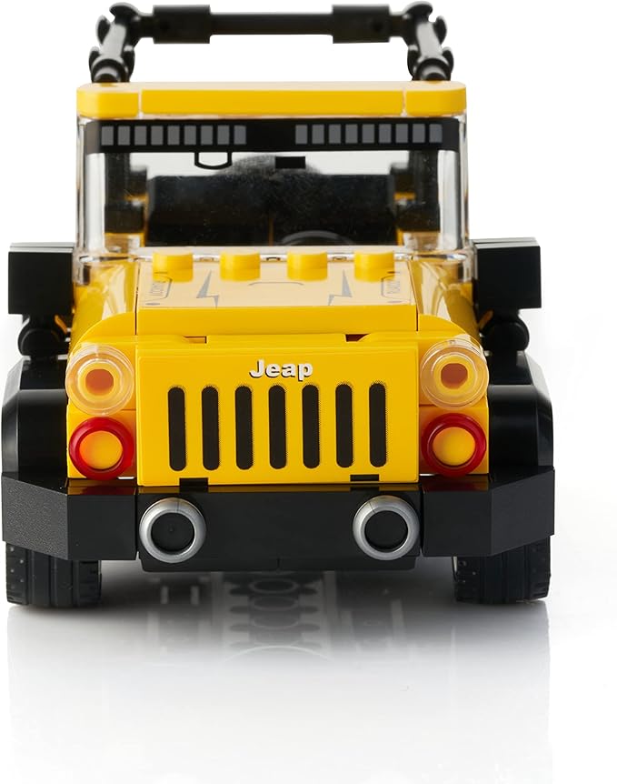 Jeep Wrangler Car Building Block Set (242 Pieces). Racing Car Building Blocks for Kids and Adults