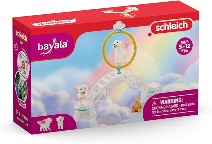 Schleich bayala, Mythical Creature Toys for Kids, Winged Baby Lion Training 9-Piece Playset, Ages 5+