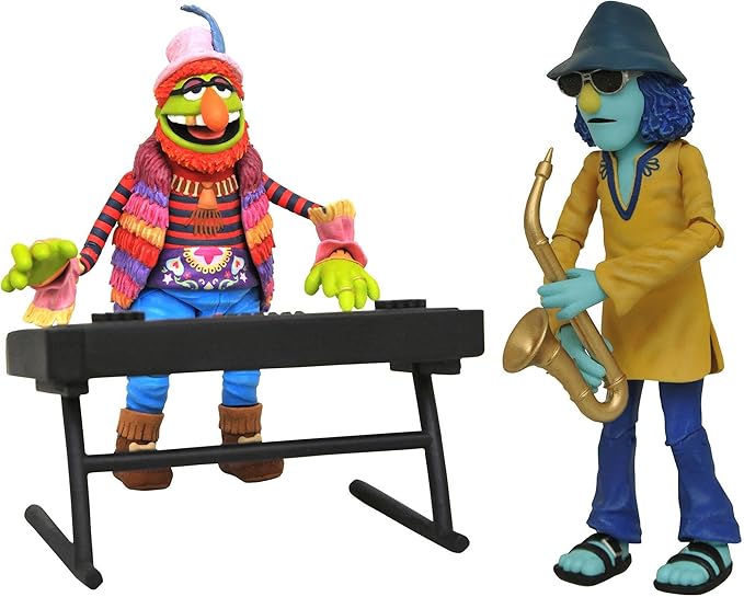 Diamond Select Toys The Muppets: Dr. Teeth & Zoot Action Figure, Multicolor