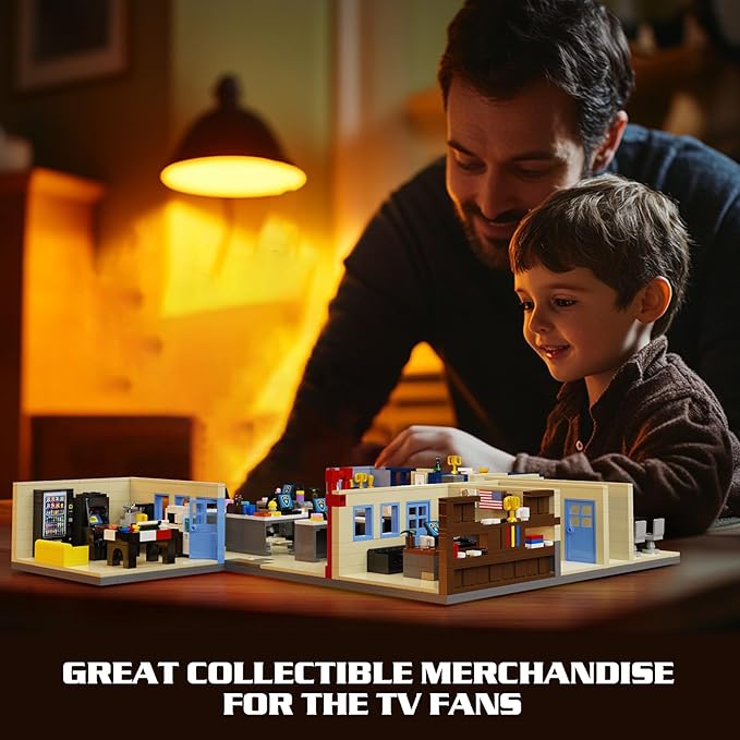 The 99th Precinct 4th Floor Building Set, Office Building Blocks Toy Compatible with Lego for Adults Boys Girls Aged 6+, Gift for TV Fans Collectible Merchandise (1313 Pieces)