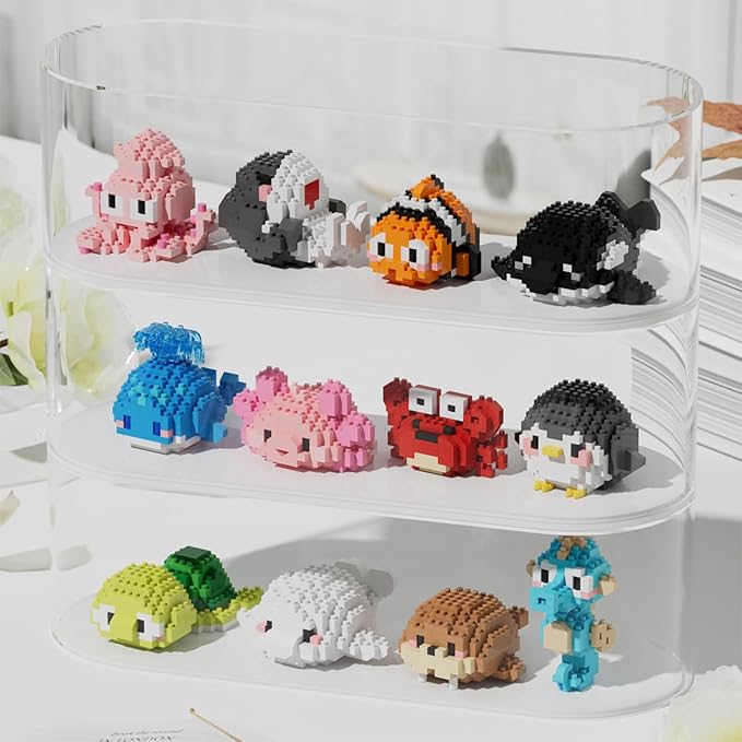 Marine Animals Building Blocks Sets Mini Building Blocks Ocean Animal Sea Creatures Building Blocks Set Mini Building Blocks Toys STEM Gifts for Kids Adult(Clownfish)