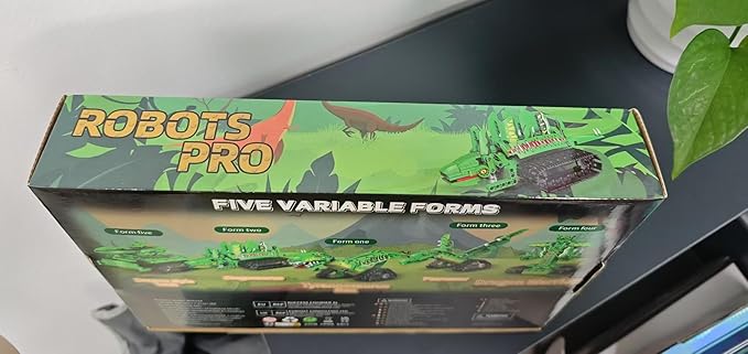 RC Robot Building Set - 5 in1 T. rex Toy with APP or Remote Control, DIY Engineering Robotics/Mech Dinosaur/Dragon Warrior/Pterosaur/Stegosaurus STEM Birthday Gifts for Kids 6-12 Years Old