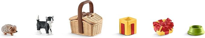 Schleich Farm World, Farm Animal Toys for Kids, Birthday Picnic Playset with Baby Animal Toys 10-piece set