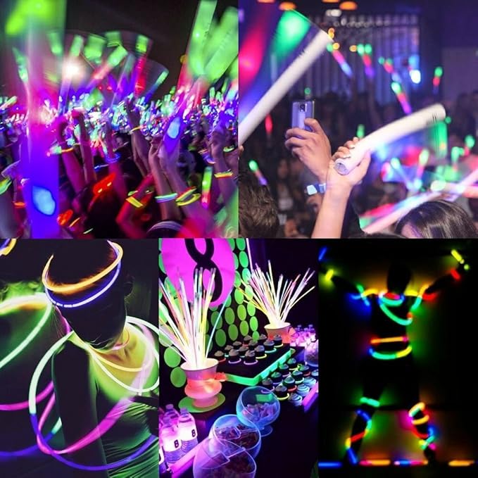 Glow Sticks Bulk Wholesale, 50 4” Orange Glow Stick Light Sticks. Bright Color, Kids Love Them! Glow 8-12 Hrs, 2-Year Shelf Life, Sturdy Packaging, GlowWithUs Brand