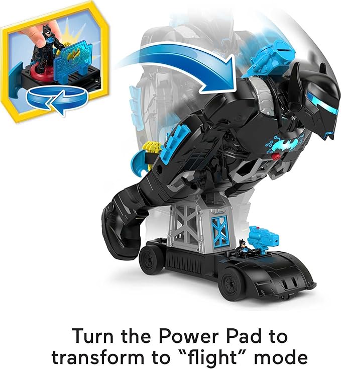 Fisher-Price Imaginext DC Super Friends Batman Toy Bat-Tech Batbot Playset 2-Ft-Tall Robot with Lights & Sounds for Pretend Play Kids Ages 3+ Years