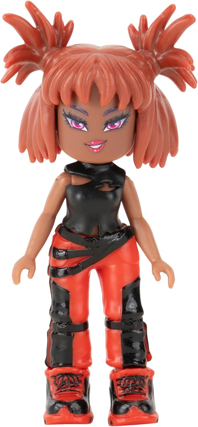 Royale High 3” Fire Fairy Fashion Doll - 1 Figure with 9 Fashion Accessories - Virtual Item Code Included - Series 1 - Ages 5+