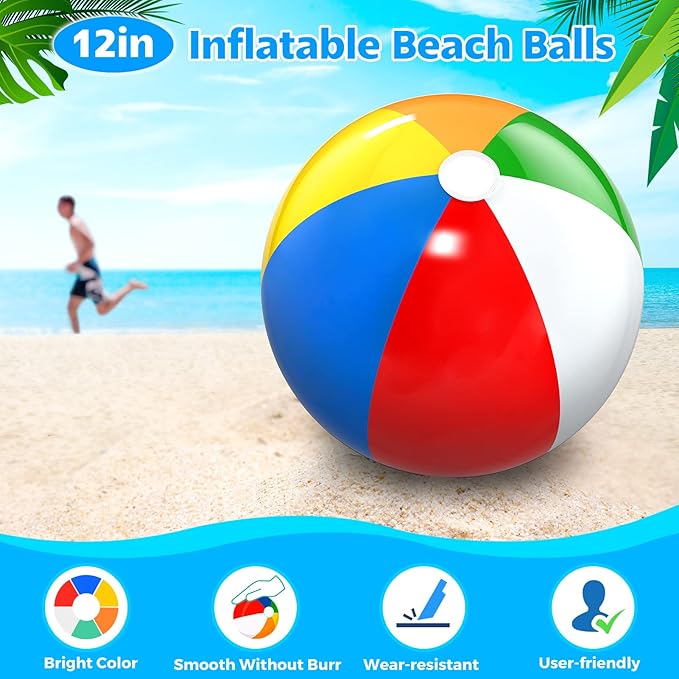 Pool Party and Beach Party Favors - Kids Sunglasses Party Favors, Inflatable Beach Balls, Water Gun Squirts and Bubbles