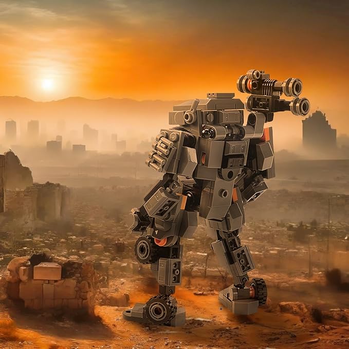 MyBuild Mecha Frame Armed Forces Stryker 5023 - Mech Toy Building Bricks for Mech Fans Aged 14+ (Dark Gray)