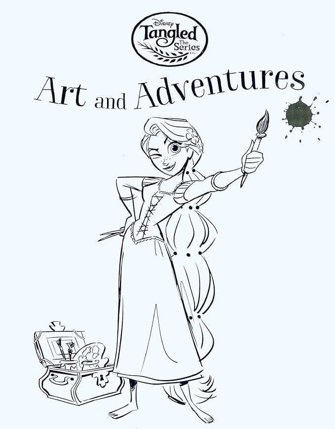Disney Princess Tangled Art and Adventures Paint Activity Book