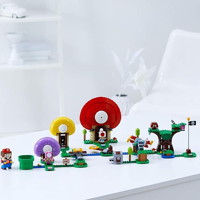 LEGO Super Mario Toad's Treasure Hunt Expansion Set 71368 Building Kit; Toy for Kids to Boost Their Super Mario Adventures with Mario Starter Course (71360) Playset (464 Pieces)